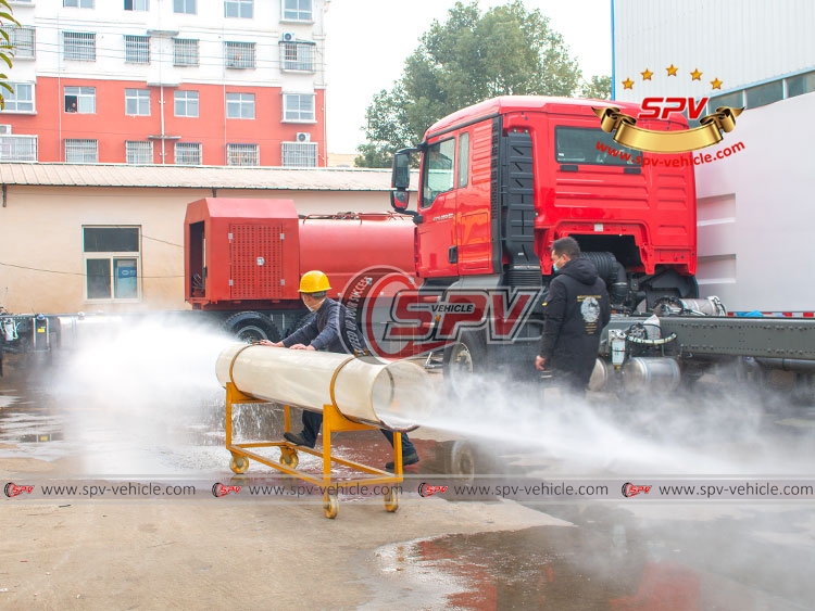 5,000 Litres Sewer Jetting Tank SKD - Testing